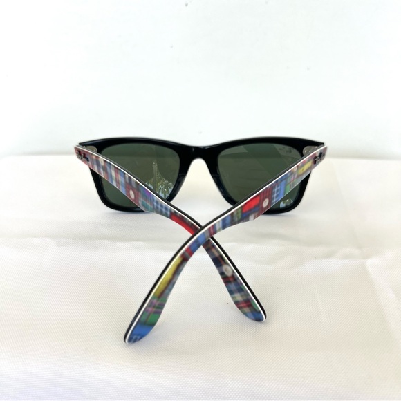 ♦️SOLD♦️RAY-BAN RB2140 Special Series Wayfarer Gray Lenses Multicolor Frame - Picture 9 of 15